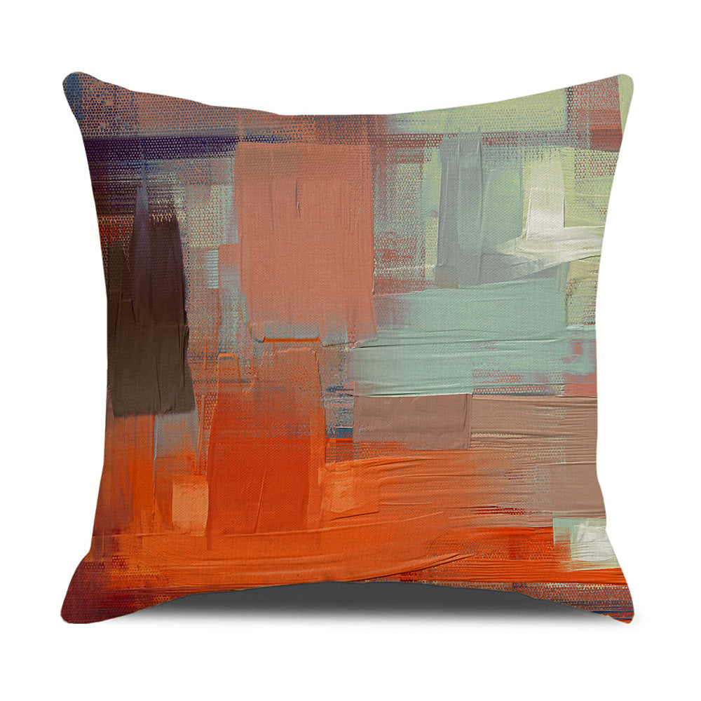 4-Pack Abstract Art Pillow Covers with Inserts, 18×18 Inch Colorful Oil Painting Pattern Decorative Cushions for Sofa, Couch, Living Room & Modern Home Decor