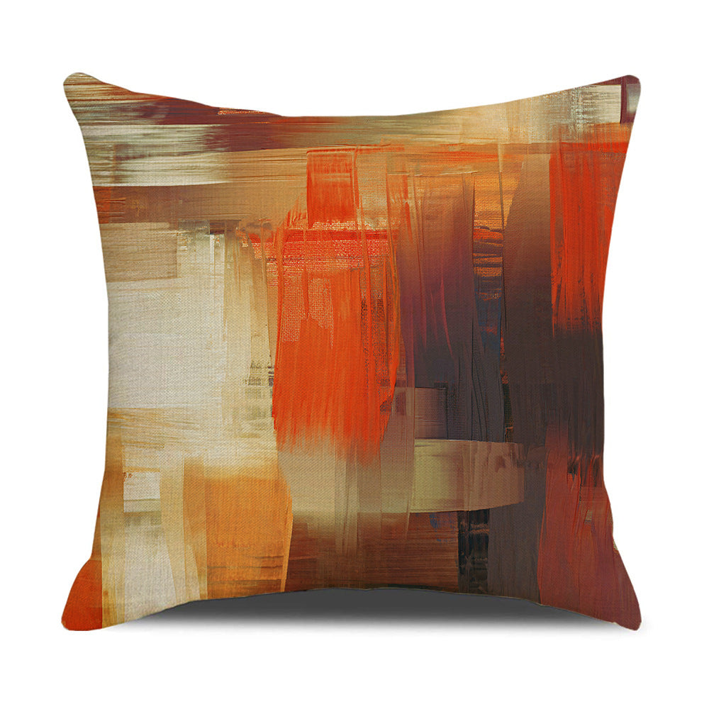 4-Pack Abstract Art Pillow Covers with Inserts, 18×18 Inch Colorful Oil Painting Pattern Decorative Cushions for Sofa, Couch, Living Room & Modern Home Decor