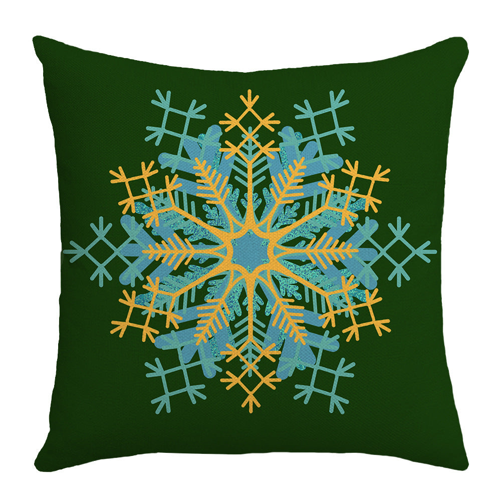 4-Pack Christmas Snowflake Pillow Covers with Inserts, 18×18 Inch Winter Tree & Holiday Decorative Cushions for Sofa, Couch, Living Room & Bedroom