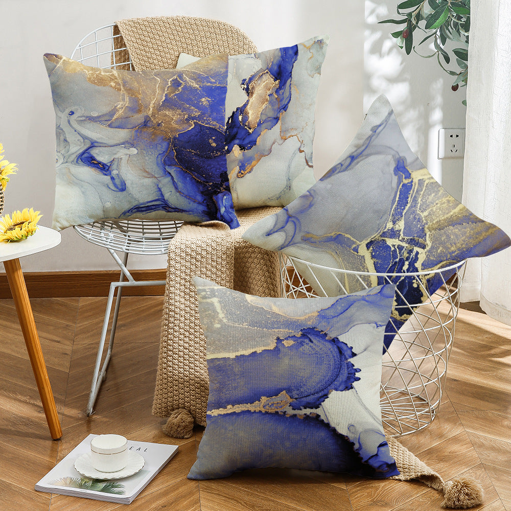 Modern Art Style Cushion + Pillowcase 4-Piece Set for Sofa, Living Room & Bedroom