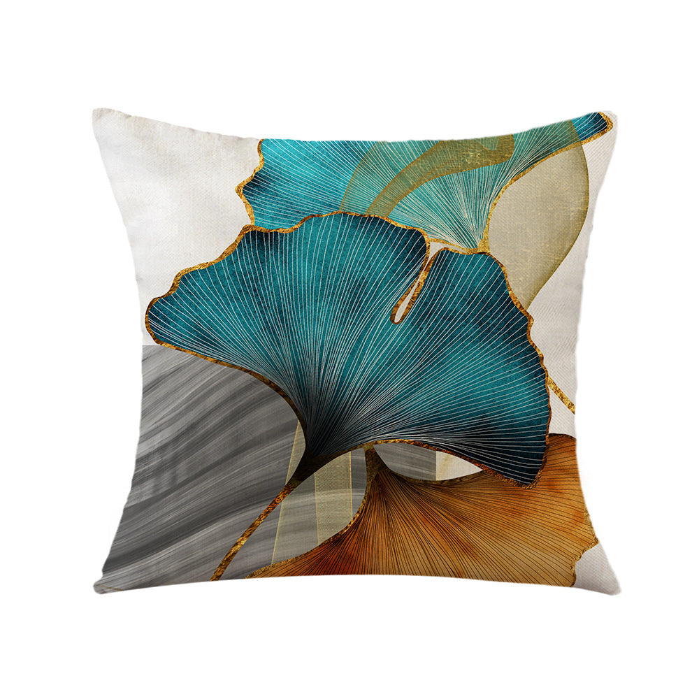 Ginkgo Leaf Decorative Throw Pillow Set of 4 (with Pillow Insert & Cover) – Elegant Cushion for Sofa, Bedroom, Living Room